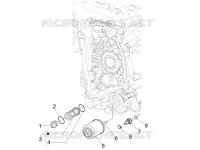 Flywheel magneto cover - Oil filter