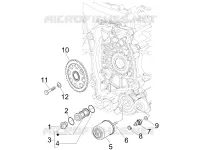 Flywheel magneto cover - Oil filter
