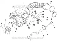 Carburettor, assembly - Union pipe
