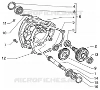 Rear wheel shaft