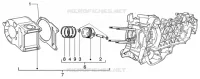 Cylinder-piston-wrist pin, assy