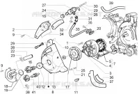 Flywheel magneto - water pump