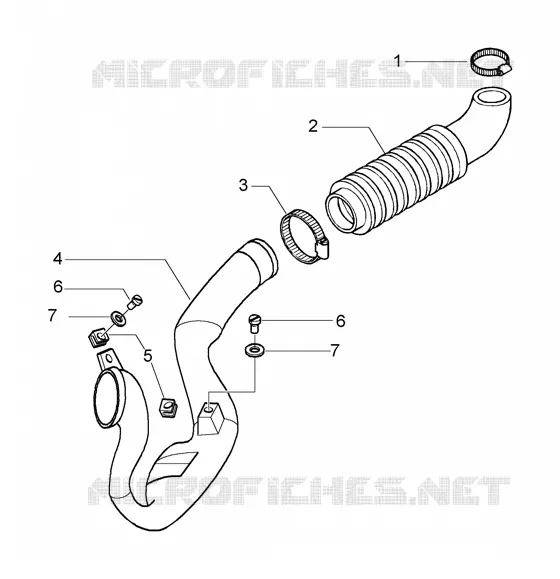 Belt cooling tube