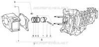 Cilinder - piston - wrist pin, assy