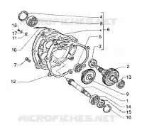 Rear wheel shaft