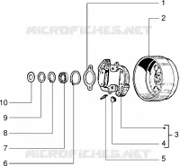 Components parts of rear hub