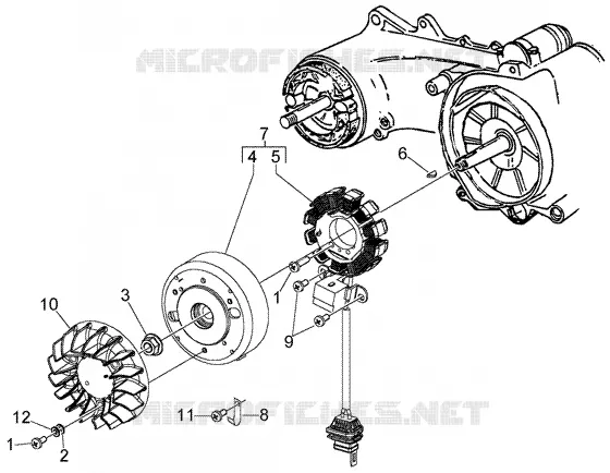 Flywheel magneto