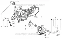 Starting motor-starter lever