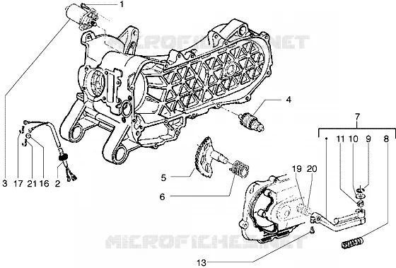 Starting motor-starter lever