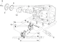 Rocking levers support unit