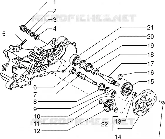 Rear wheel shaft