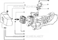 Cylinder head-cooling hood-inlet and induction pipe