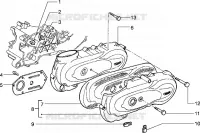 Crankcase cover, clutch side