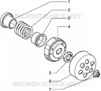 Driven pulley