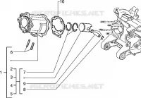 Cylinder-piston-wrist pin, assy