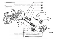 Rear wheel shaft