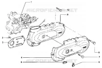 Crankcase cover, clutch side