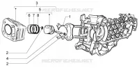 Cylinder-piston-wrist pin, assy