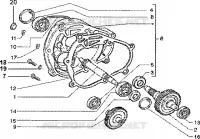 Rear wheel shaft