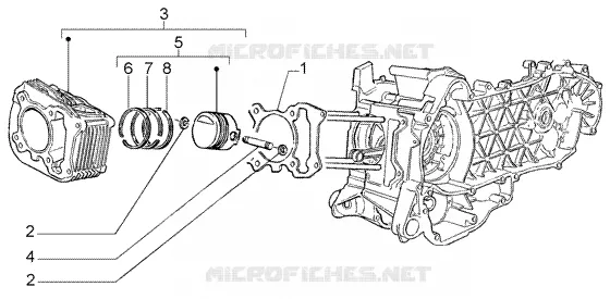 CYLINDER-PISTON-WRIST PIN, ASSY