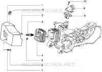 Cylinder head-cooling hood-inlet and induction pipe