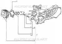 Cylinder- piston-wrist pin, assy