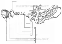Cylinder-piston-wrist pin, assy
