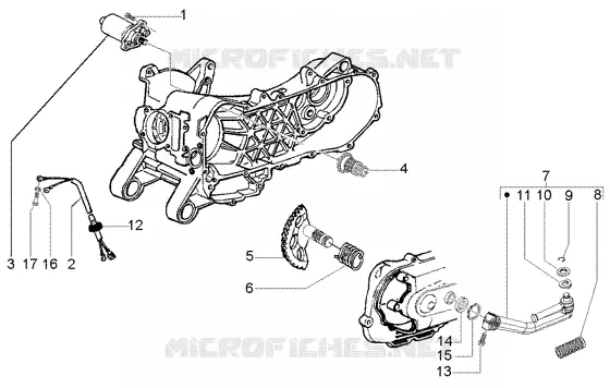 Starting motor-starter lever