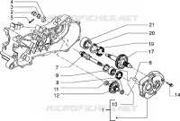 Rear wheel shaft
