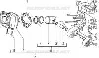 Cylinder-piston-wrist pin, assy