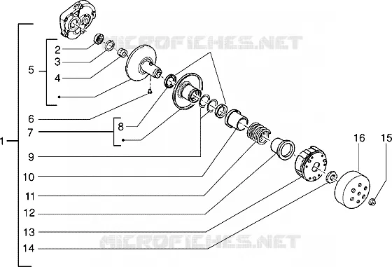 Driven pulley