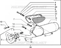 Catalytic silencer (Vehicle with rear drum brake)