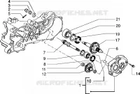 Rear wheel shaft