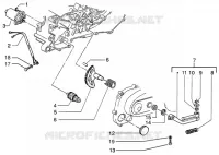 Starting motor-starter lever