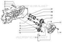 Rear wheel shaft
