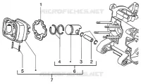 Cylinder-piston-wrist pin, assy