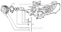 Cylinder-piston-wrist pin, assy