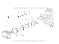 Cylinder-piston-wrist pin unit