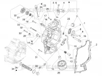 Flywheel magneto cover - Oil filter