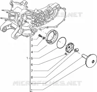Driving half pulley