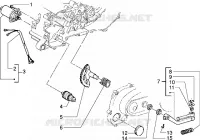Starting motor-starter lever