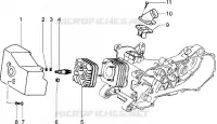Cylinder head-cooling hood-inlet and induction pipe