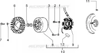 Flywheel magneto