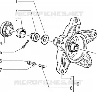 Rear brake drum