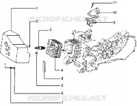 Cylinder head - cooling hood-inlet and induction pipe