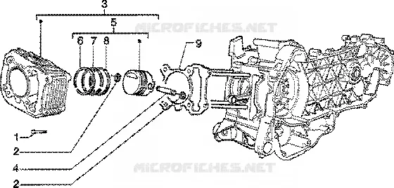 Cylinder-piston-wrist pin, assy