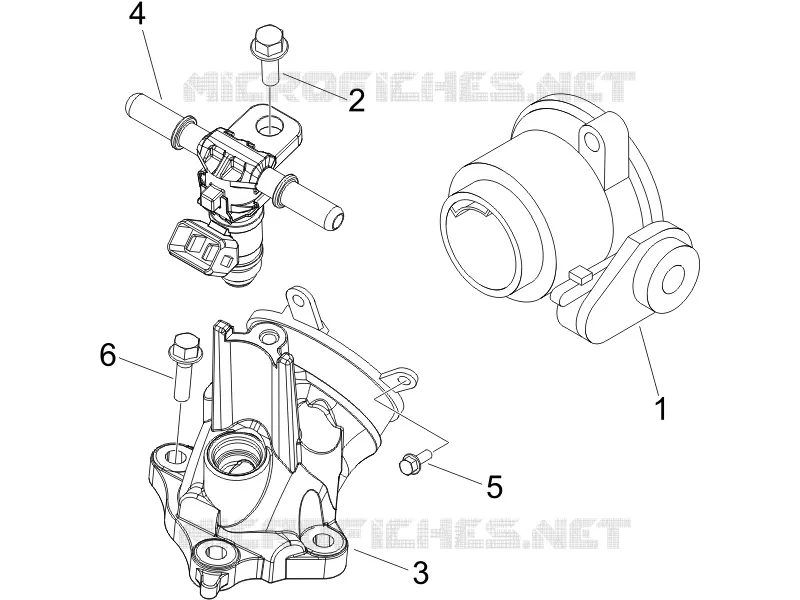 Throttle body - Injector - Union pipe