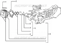 Cylinder-piston-wrist pin, assy
