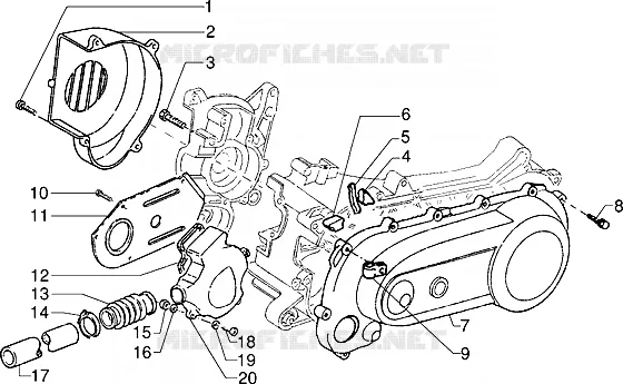 Clutch cover-scrool cover