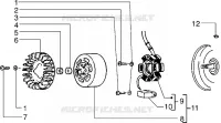 Flywheel magneto